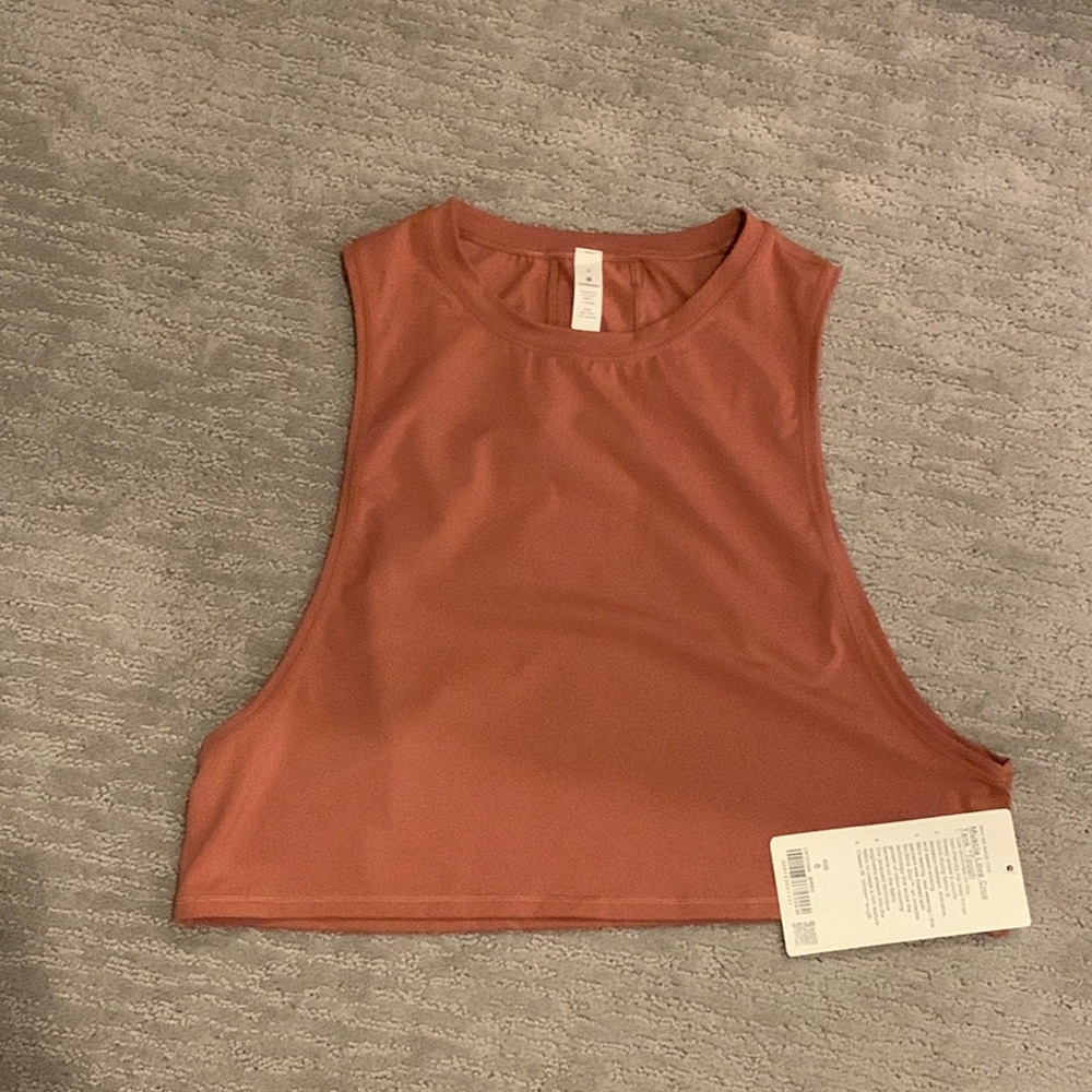 NWT Lululemon Muscle Love Crop Tank in Tough Size 6 New!